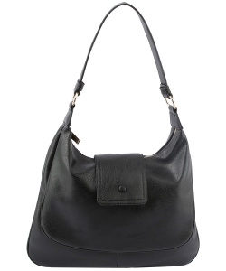 Fashion Flap Shoulder Bag Hobo LSD156 BLACK